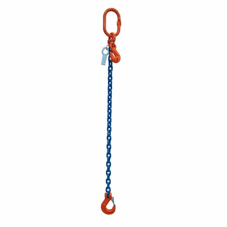 STARKE Chain Sling, 3/8in, G100, Sling Hook, with Chain Adjuster, 17 ft SCSG10038-1LSA-17